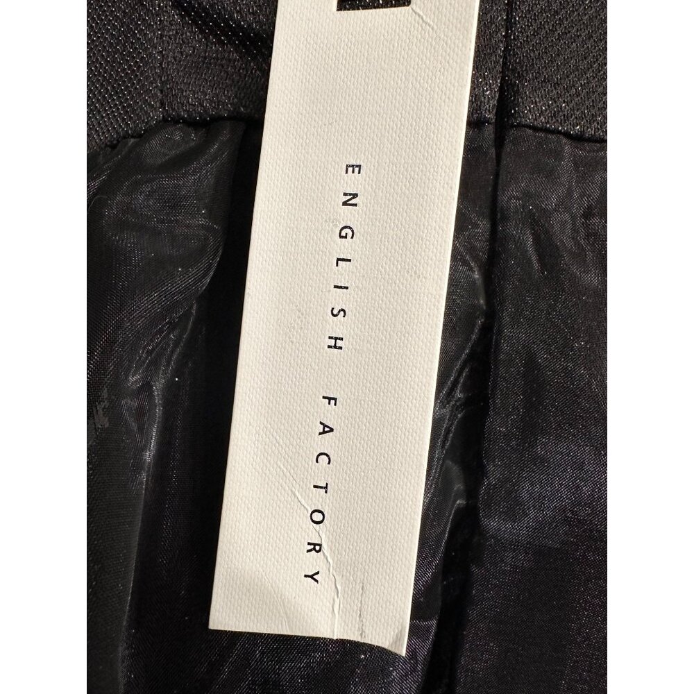 English Factory Black Sparkle Babydoll Empire Tulle & Organza NWT S - Picture 4 of 9